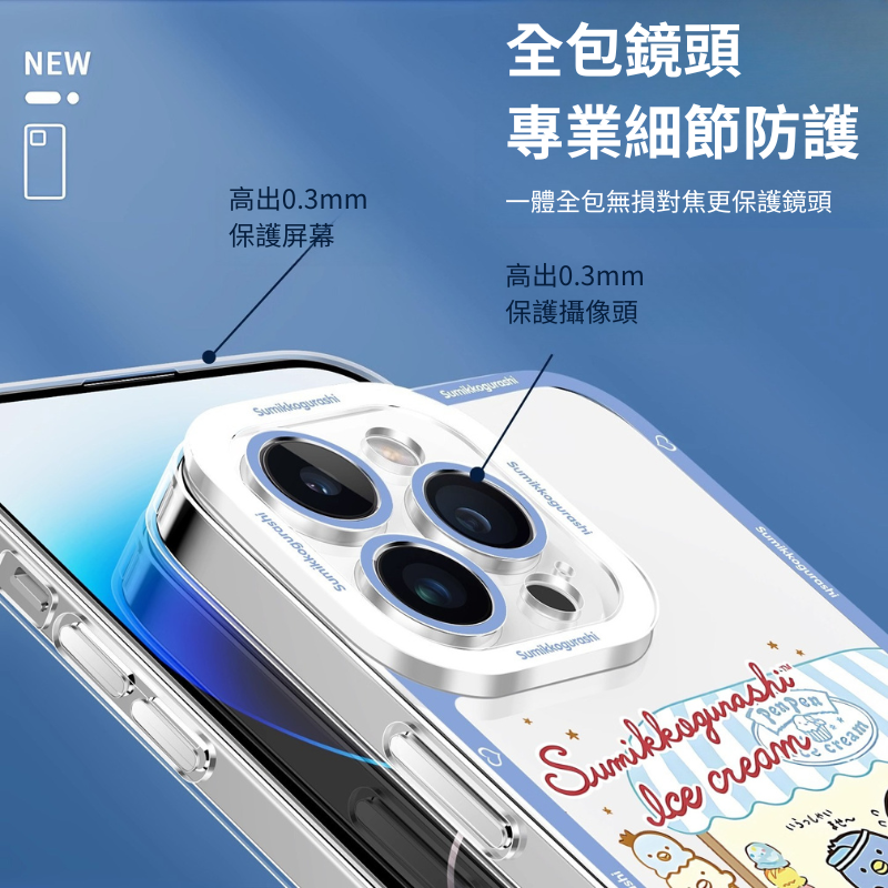 角落生物天使眼透明防摔軟殼