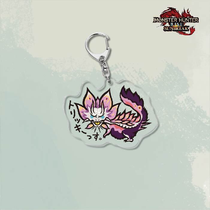 Monster Hunter Rise怪物獵人崛起滅盡龍雪鬼獸冰狼亞力克鑰匙扣掛飾【單買三件起送】