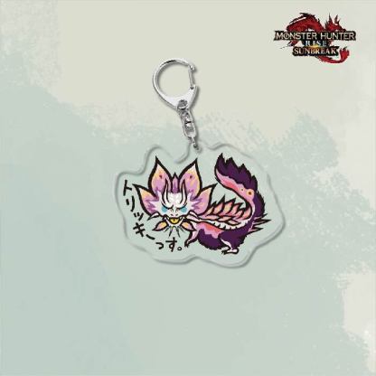 Monster Hunter Rise怪物獵人崛起滅盡龍雪鬼獸冰狼亞力克鑰匙扣掛飾【單買三件起送】