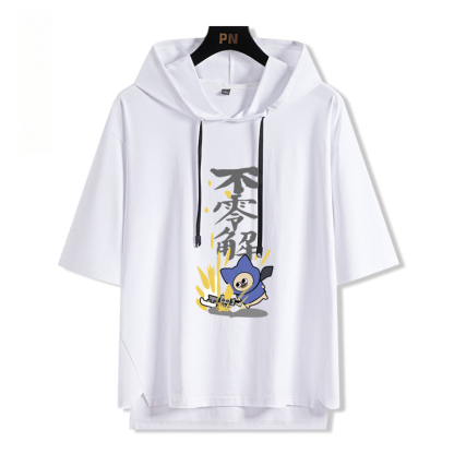 魔物獵人呆貓艾露貓搞怪  連帽短袖T恤