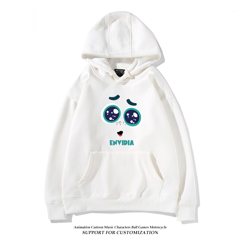 腦筋急轉彎 聯名衛衣2024秋冬新款親子情侶裝薄絨款連帽衛衣