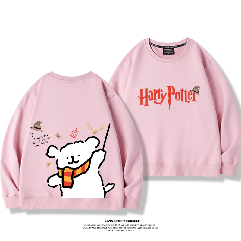 線條小狗2023親子情侶裝 圓領長袖