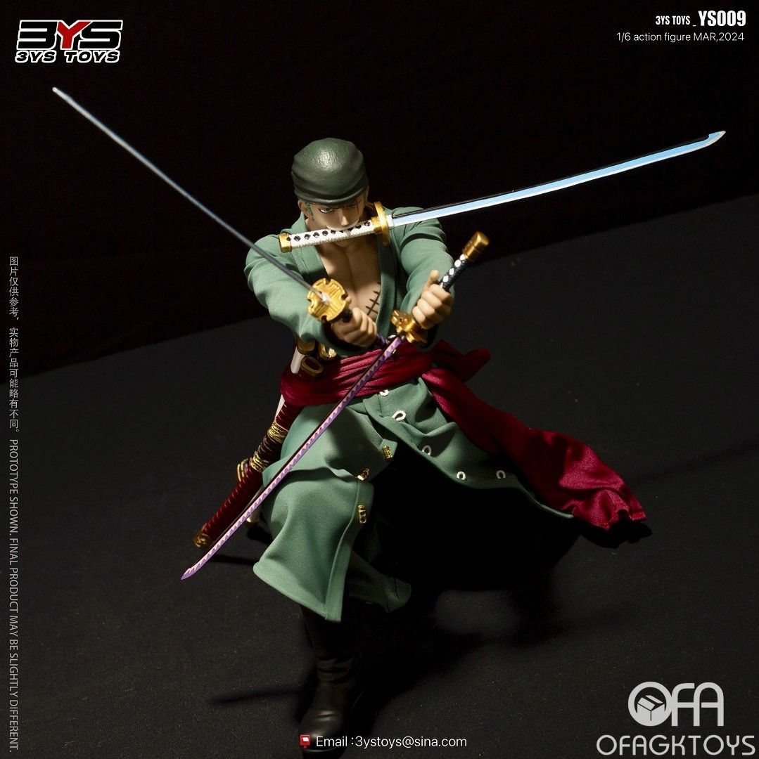 3YS TOYS海賊王 索隆 兵人可動人偶