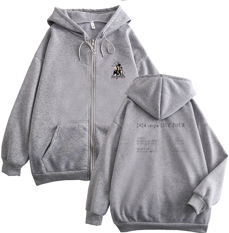 Aespa新款 寬鬆百搭 秋冬款 寬鬆連帽T