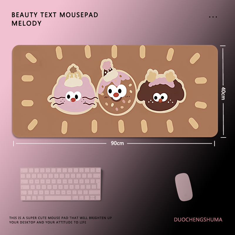 甜酷塗鴉電競超大遊戲加厚防滑鼠標墊