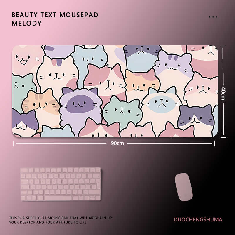 甜酷塗鴉電競超大遊戲加厚防滑鼠標墊