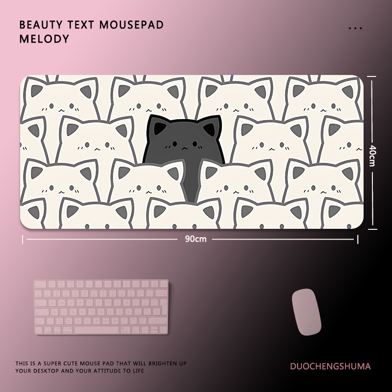 甜酷塗鴉電競超大遊戲加厚防滑鼠標墊
