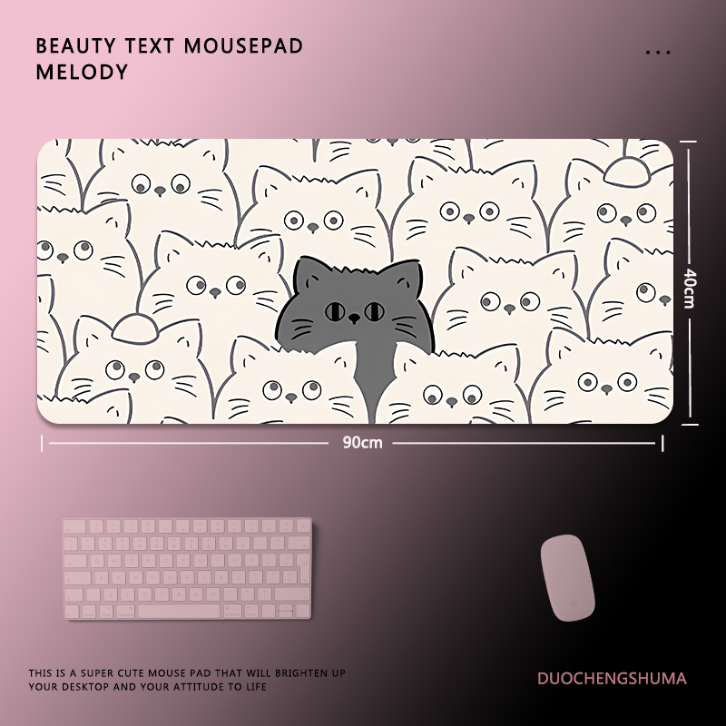 甜酷塗鴉電競超大遊戲加厚防滑鼠標墊