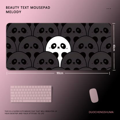 甜酷塗鴉電競超大遊戲加厚防滑鼠標墊