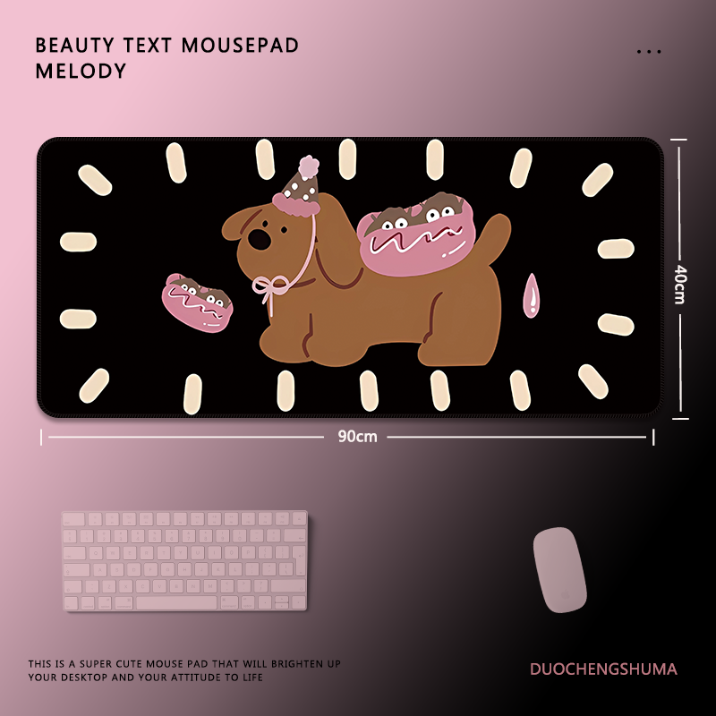 甜酷塗鴉電競超大遊戲加厚防滑鼠標墊