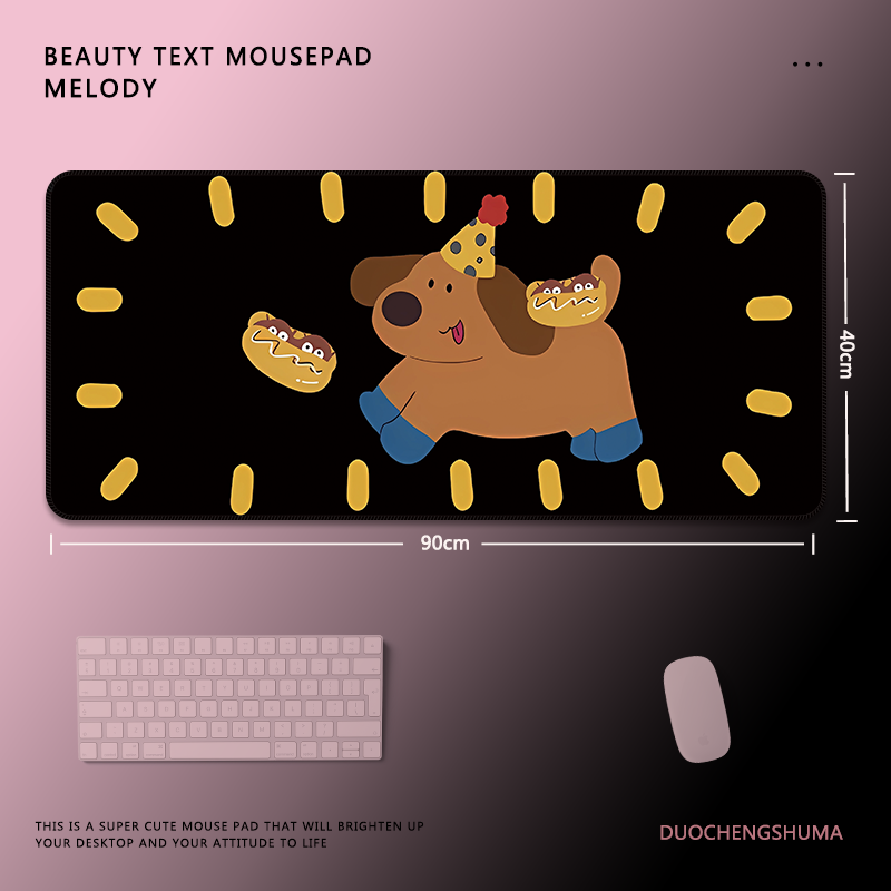 甜酷塗鴉電競超大遊戲加厚防滑鼠標墊