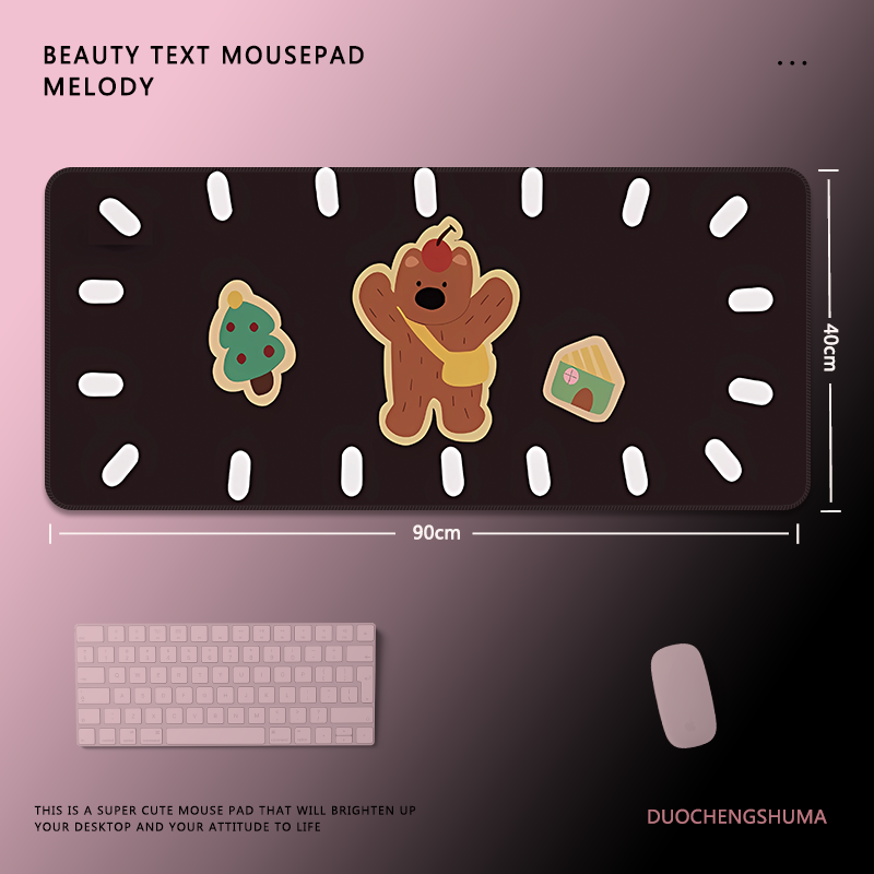 甜酷塗鴉電競超大遊戲加厚防滑鼠標墊