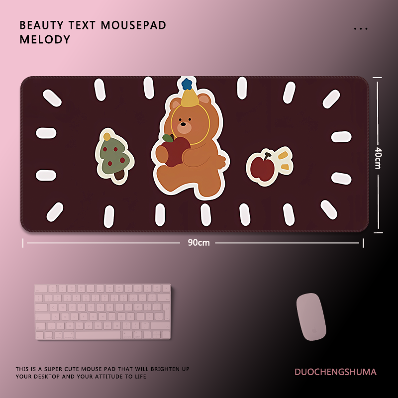 甜酷塗鴉電競超大遊戲加厚防滑鼠標墊