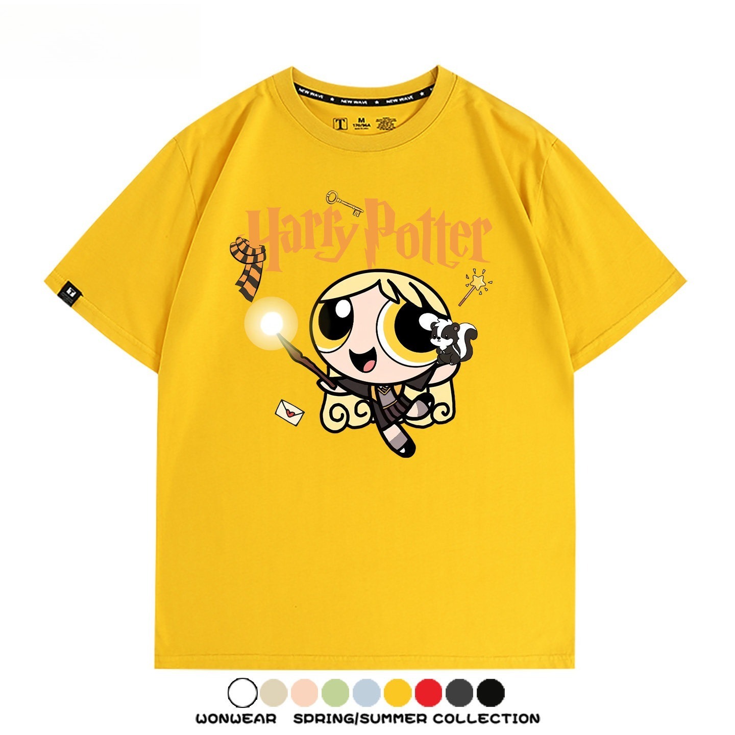 飛天小女警 X Harry Potter周邊 印花短袖T恤