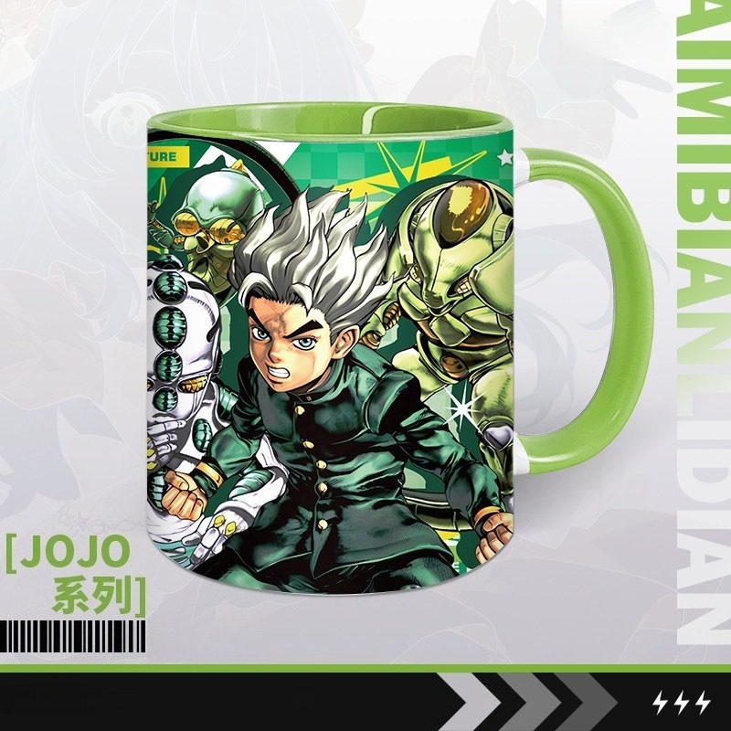JOJO奇妙冒險動漫周邊杯子吉良吉影殺手皇后岸邊仗助承太郎陶瓷杯