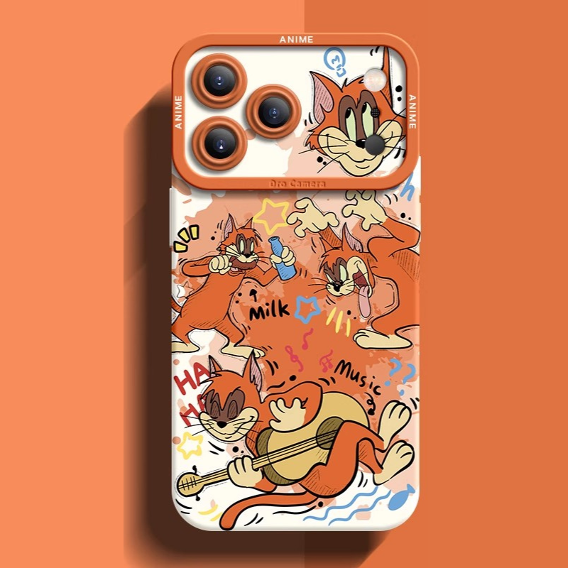 湯姆貓與傑利鼠液態矽膠全包防摔軟殼