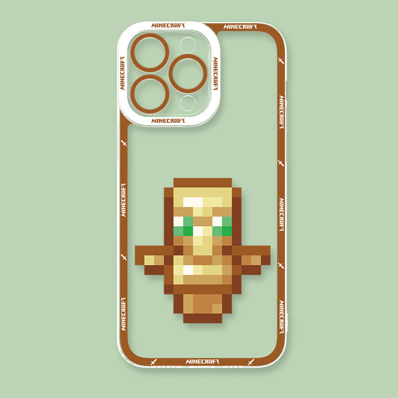 Minecraft麥塊天使眼透明防摔軟殼