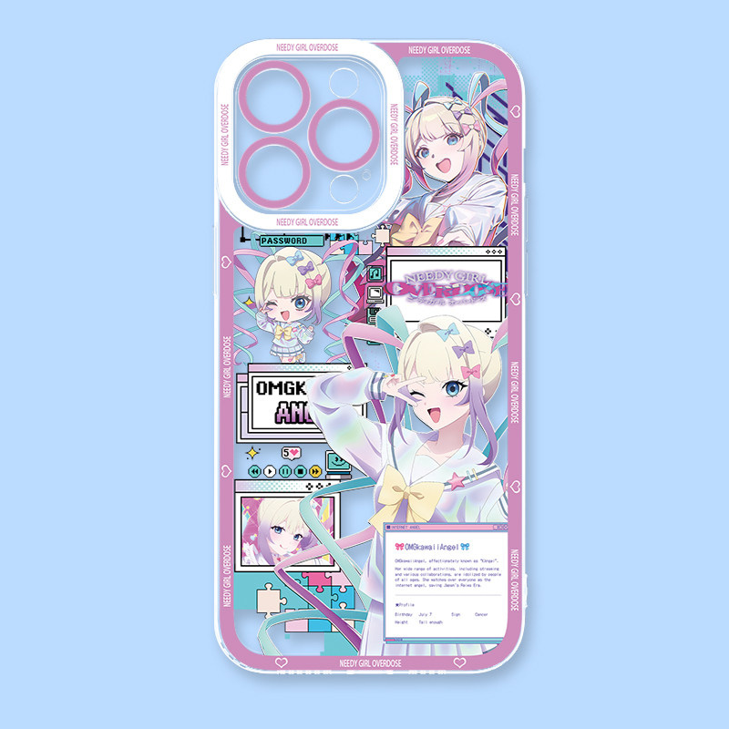 主播女孩重度依賴天使眼透明手機殼