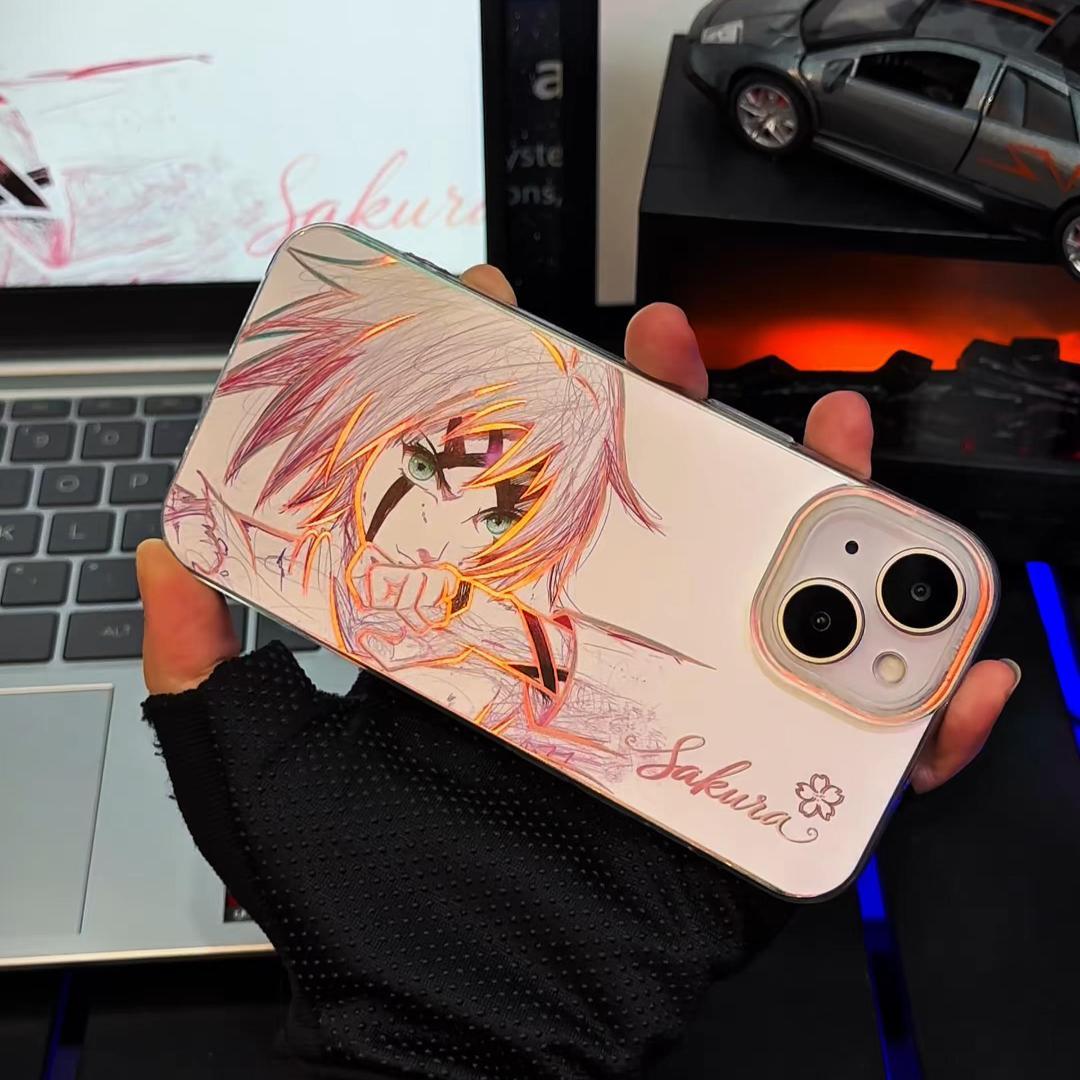 火影忍者極光金漸變手機殼