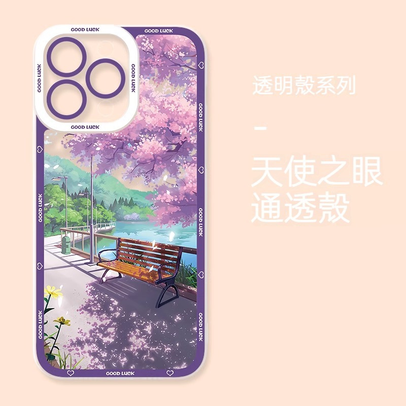 風景 天使眼透明防摔軟殼