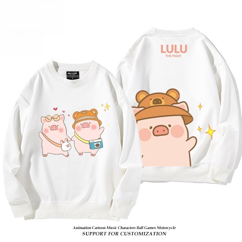 LuLu豬 聯名親子情侶裝 圓領長袖