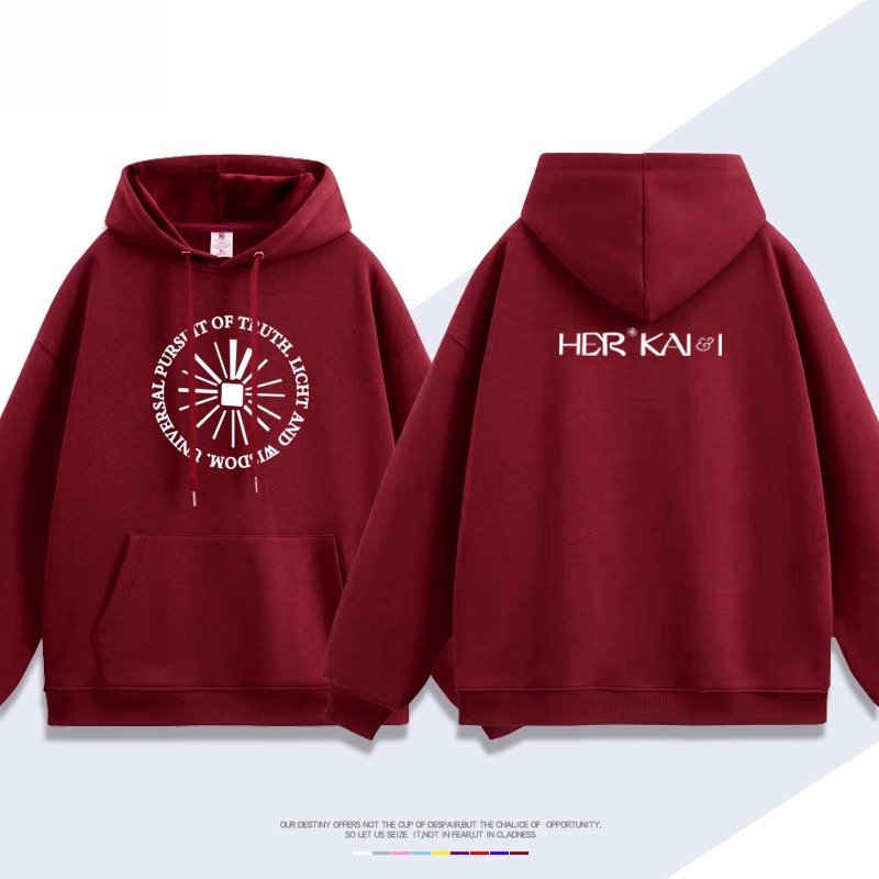 欧文同款 聯名衛衣2026秋冬新款 親子情侶裝連帽衛衣