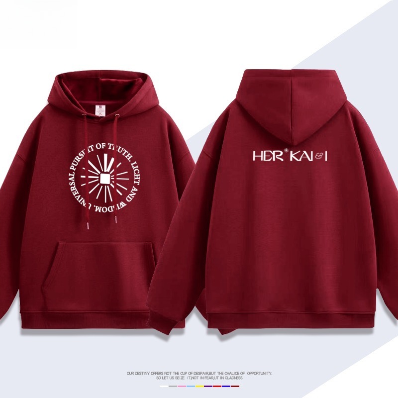 欧文同款 聯名衛衣2026秋冬新款 親子情侶裝連帽衛衣