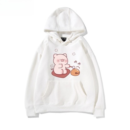 LULU豬 聯名衛衣新款 親子情侶裝連帽衛衣