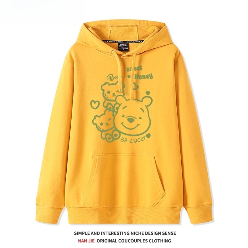 小熊維尼聯名 衛衣2025秋冬新款親子情侶裝連帽衛衣