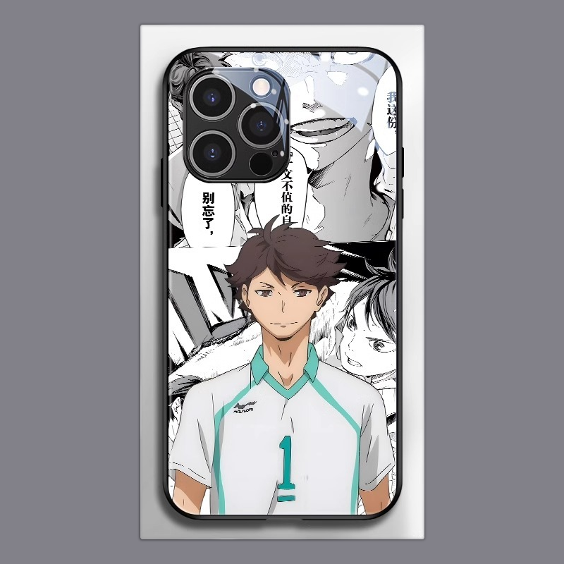 排球少年新款高清全包防摔玻璃殼