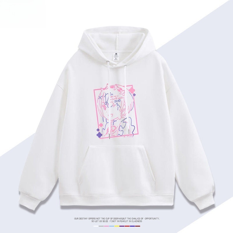 Re:Zero 聯名衛衣秋冬新款親子情侶裝連帽衛衣