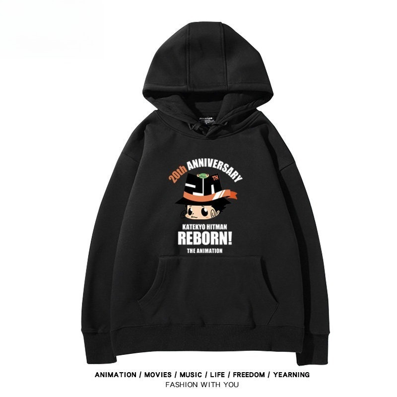 家庭教師reborn 聯名衛衣新款 親子情侶裝連帽衛衣