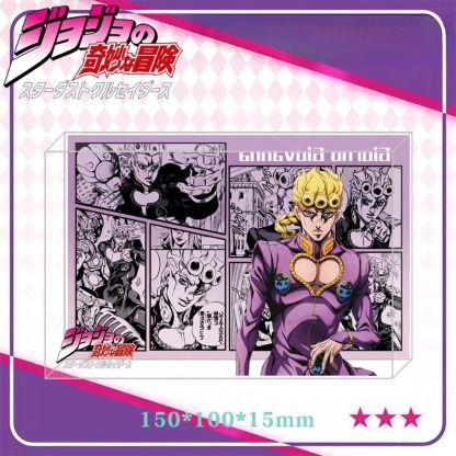 JOJO的奇妙冒險水晶磚新 款亞克力磚透明立體擺件