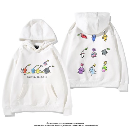 皮克敏PIKMIN4 聯名衛衣新款 親子情侶裝連帽衛衣
