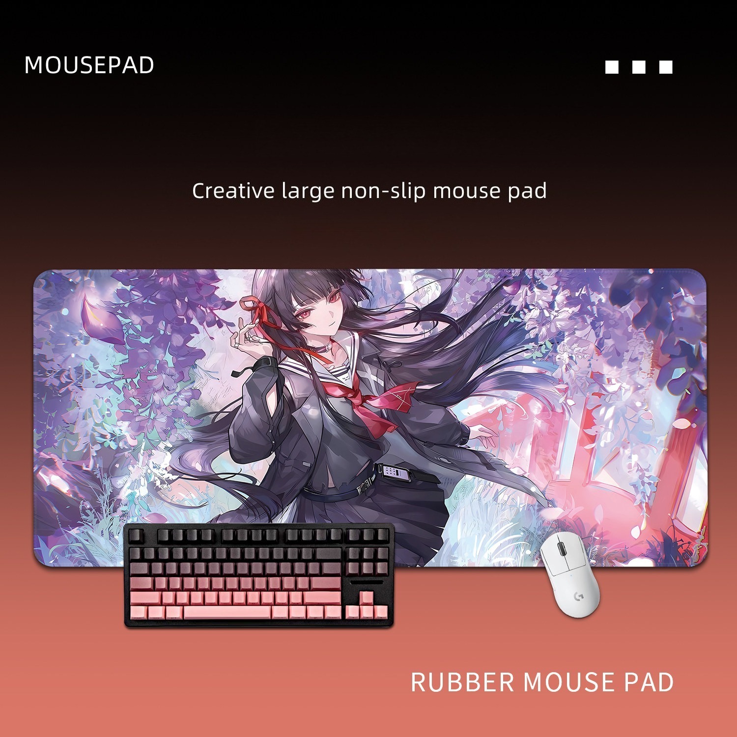  鳴潮千咲 主題桌墊 布質滑鼠墊