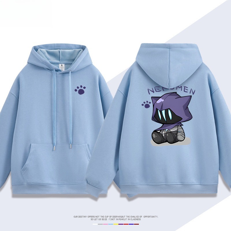 瓦羅蘭特歐門貓貓新款 親子情侶男女連帽衛衣