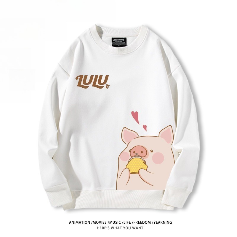 LuLu豬 聯名親子情侶裝 圓領長袖