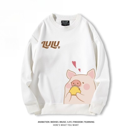 LuLu豬 聯名親子情侶裝 圓領長袖