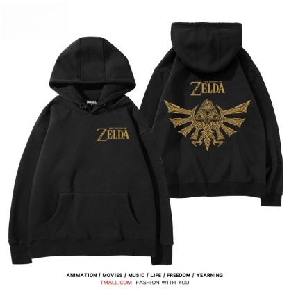 塞爾達傳說標誌王國之淚 聯名衛衣秋冬新款親子情侶裝連帽衛衣