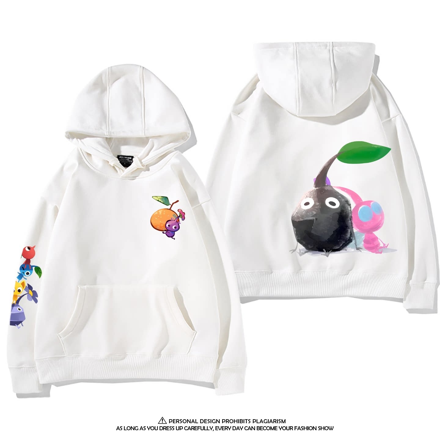 皮克敏PIKMIN4聯名衛衣新款 親子情侶裝連帽衛衣