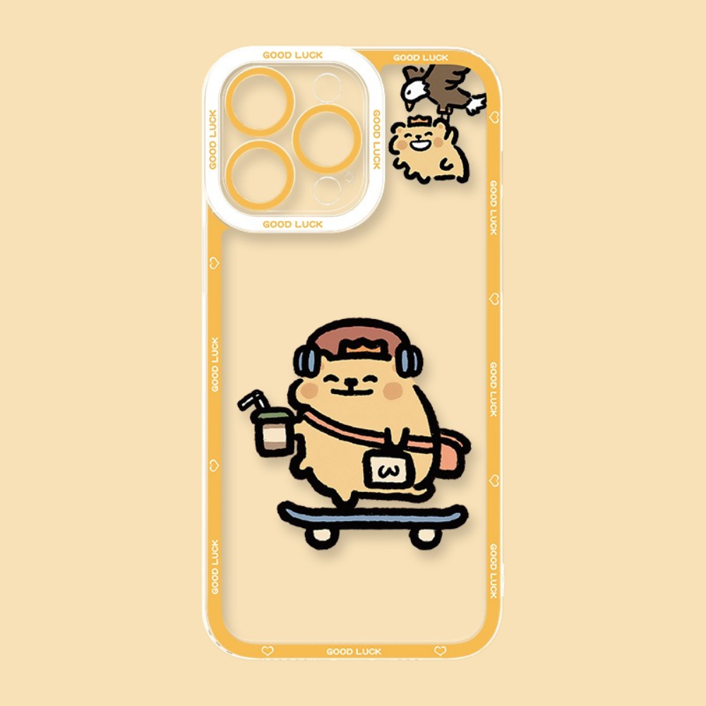 小熊蟲天使眼透明防摔軟殼