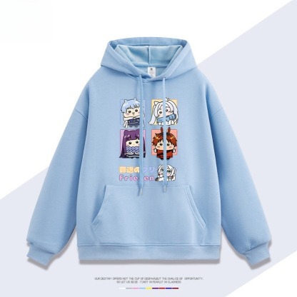 吉伊咔哇x葬送的芙莉蓮新款 親子情侶男女連帽衛衣