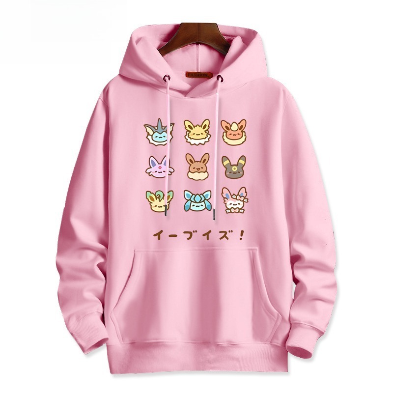寶可夢新款 親子情侶男女連帽衛衣