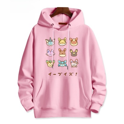 寶可夢新款 親子情侶男女連帽衛衣