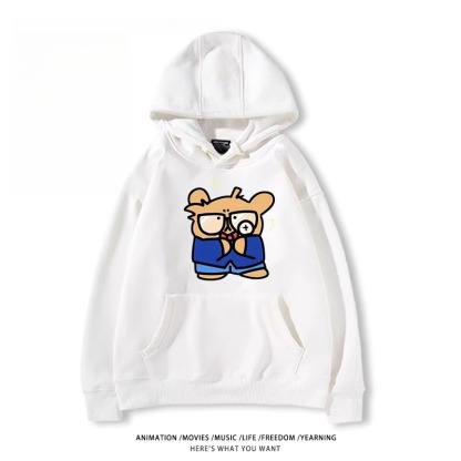 缐條小狗X名偵探柯南新款 親子情侶男女款連帽衛衣