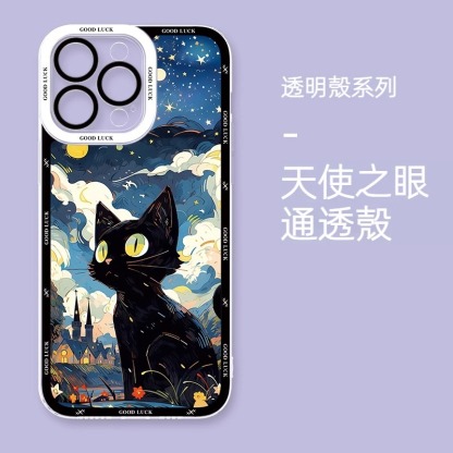 貓咪 天使眼透明防摔軟殼