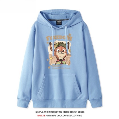 動物方城市新款 親子情侶男女連帽衛衣