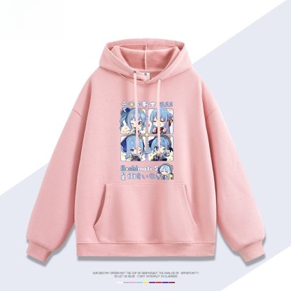 星街彗星hololive虛擬主播Vtuber 親子情侶男女連帽衛衣