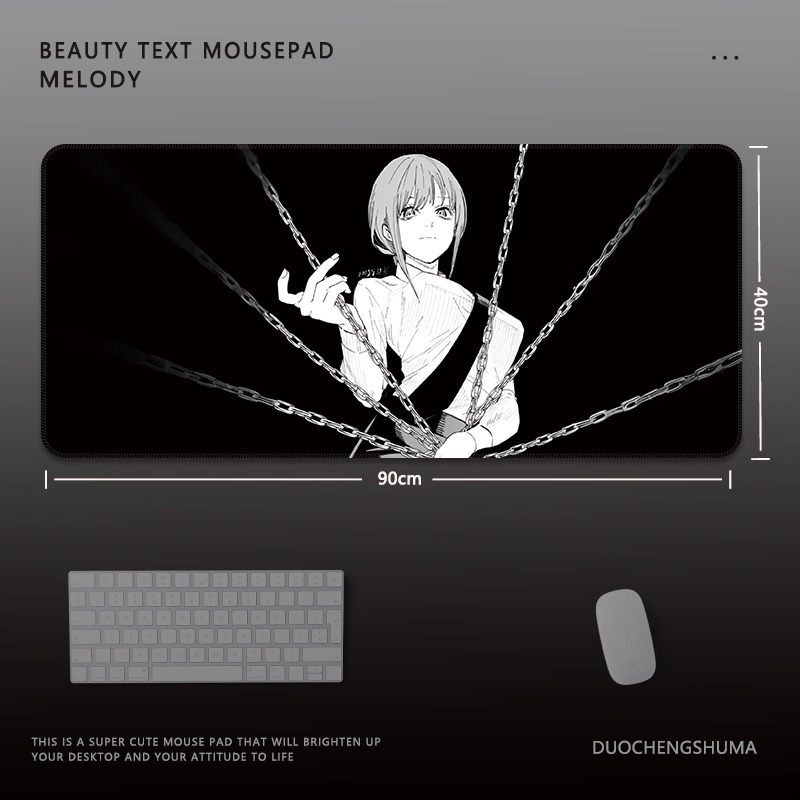 鏈鋸人電競超大遊戲加厚防滑鼠標墊