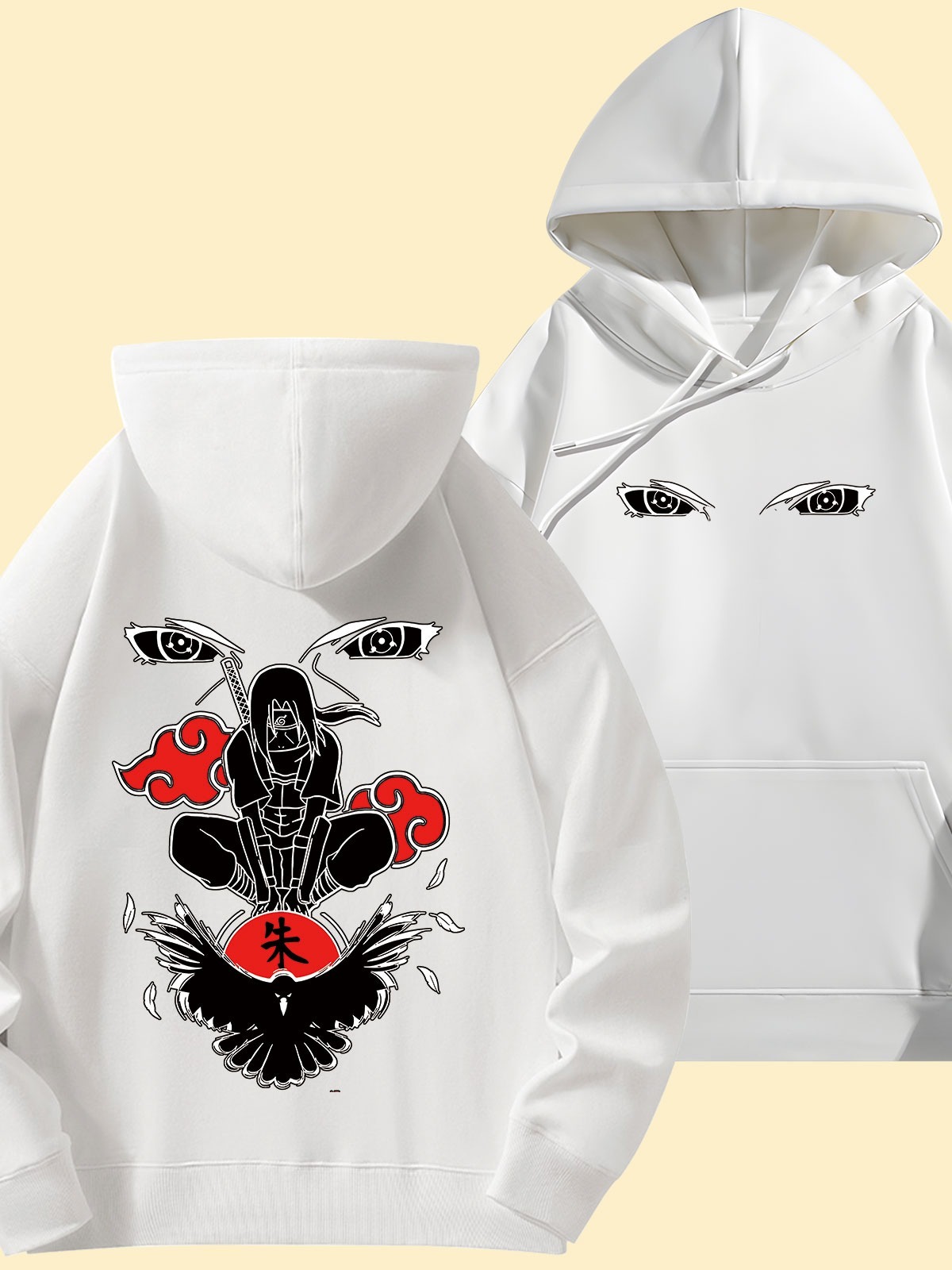 火影忍者 2024秋冬新款親子情侶裝薄絨款連帽衛衣